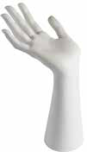 Tischhand, Dame, 25 cm, weiss