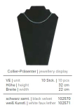 Collierpräsenter schwarz, Höhe: 32 cm, Breite: 22 cm