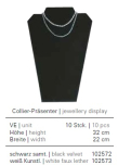 Collierpräsenter II, schwarz, Höhe: 32 cm, Breite: 22 cm