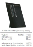 Collierpräsenter IV, schwarz, Höhe: 39 cm, Breite: 30 cm