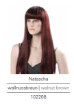 Damenperücke Natascha wallnussbraun