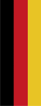 Deutschland Hochformat-Leihfahne 120 x 300 cm
