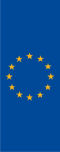 Europarat-EG Hochformat-Leihfahne 120 x 300 cm