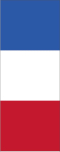 Frankreich Hochformat-Leihfahne 120 x 300 cm