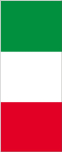 Italien Hochformat-Leihfahne 120 x 300 cm