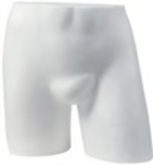 Herren-Hüft-Torso, weiß