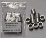 Abstandhalter Aluminium eloxiert, verschiedene Größen
