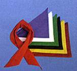 Dreieckstuch - Halstuch rot, 100 x 50 cm